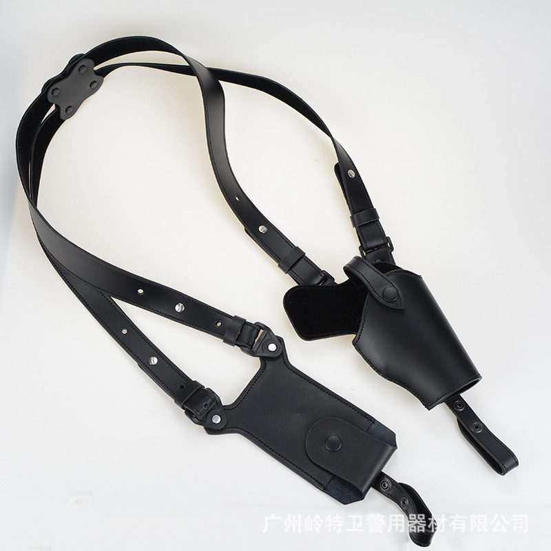 glock腋下枪套肩挎式双肩背带皮套手枪套通用g17 p1 1911 2011 19-阿