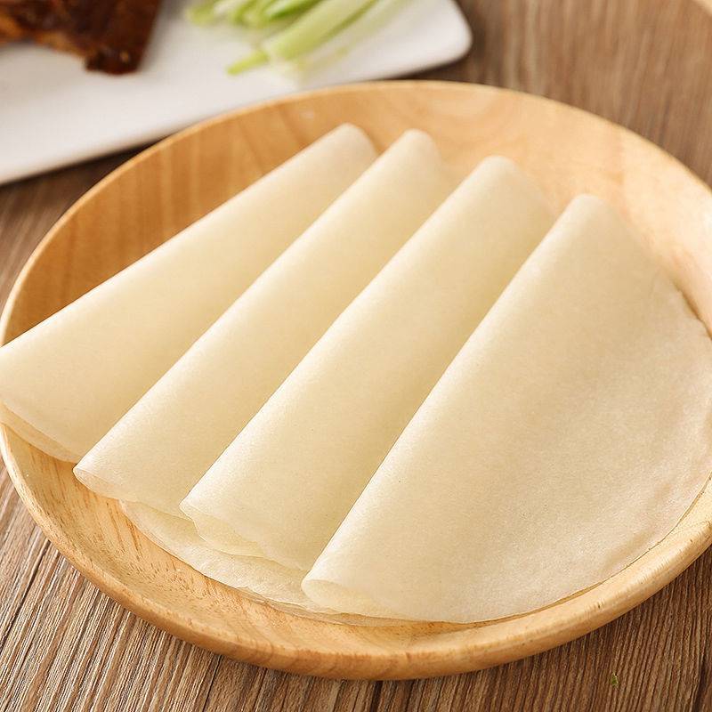 北京烤鸭饼皮批饼皮薄饼卷饼手撕烤鸭饼商用老北京片皮考鸭饼