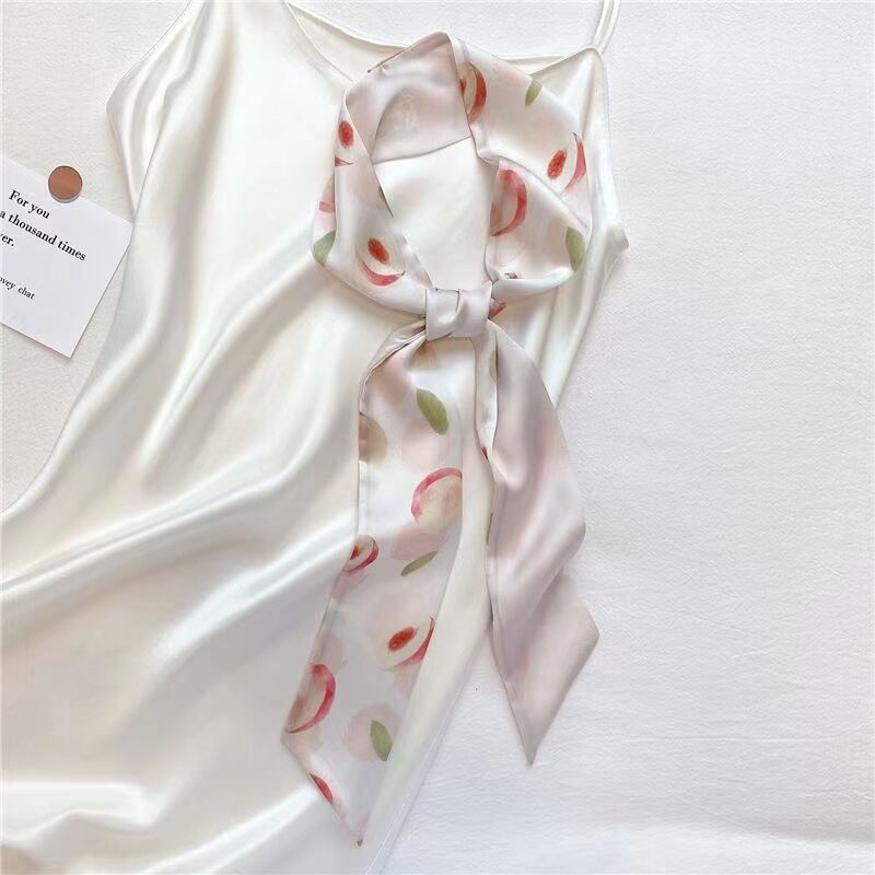 春夏新款韩国头饰法式复古丝巾飘带女发饰丝带绑潮个性发带盘发