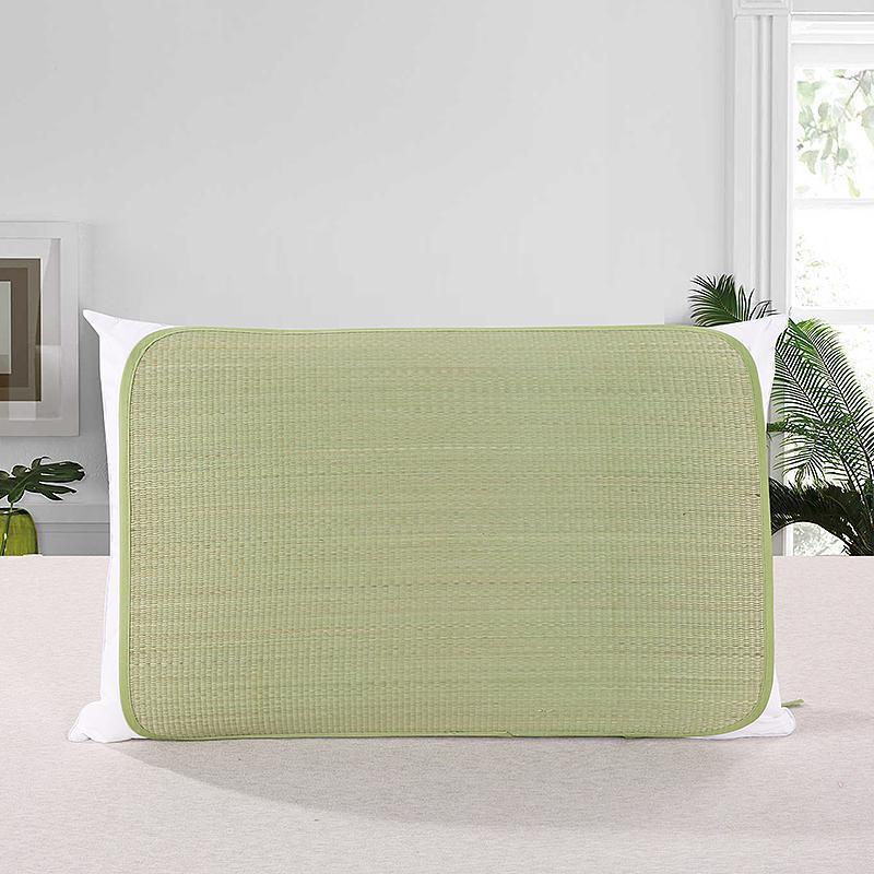 凉席席枕套 夏天蔺席枕席海绵成人枕头套子枕套凉席枕头套平纹