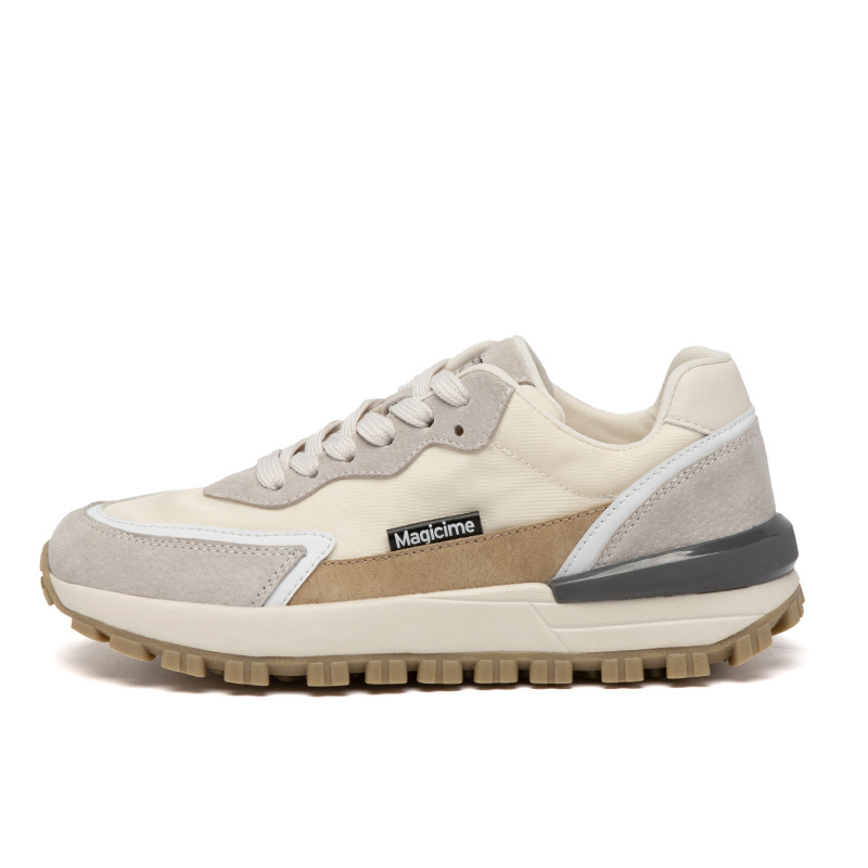 奥古狮登厚底拼色阿甘鞋女2022春季新款时尚休闲鞋跑步鞋ins潮