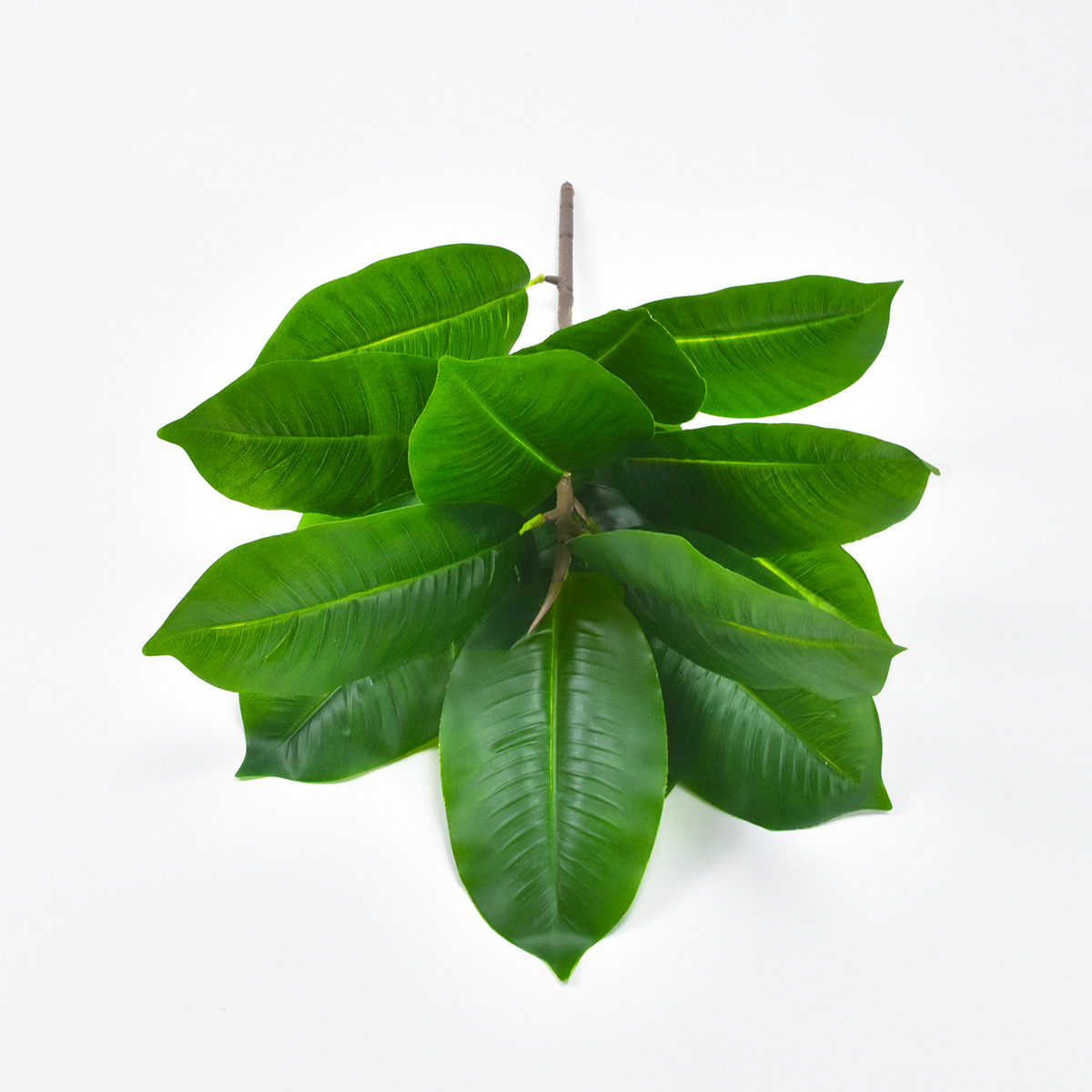 仿真绿色植物北欧风榕树叶琴叶榕假树盆栽植物墙家居装饰跨境新品