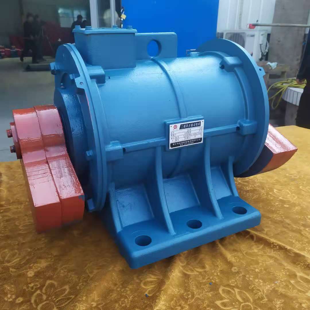 yzo-17-6振动电机 可调速偏心块马达 380v卧式三相异步震动器速发