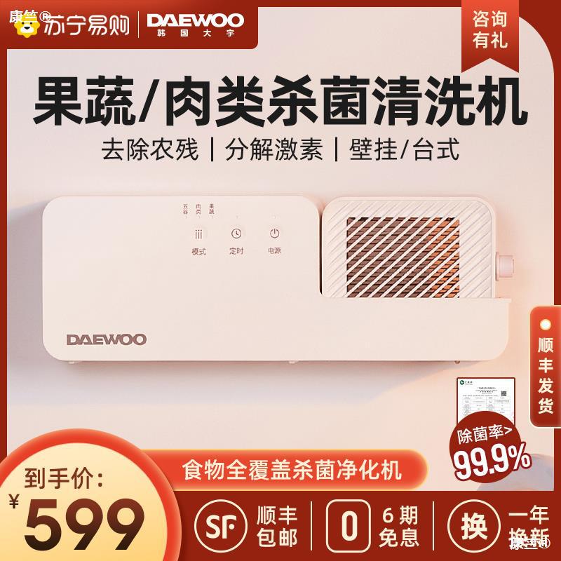 大宇果蔬清洗机净化器洗菜机蔬果食材净化机家用壁挂官方旗舰172