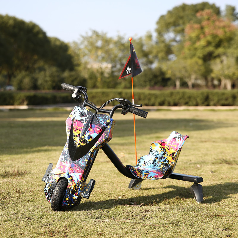 广场电动三轮漂移车卡丁车儿童成人甩尾车电动玩具车游乐场摆摊车