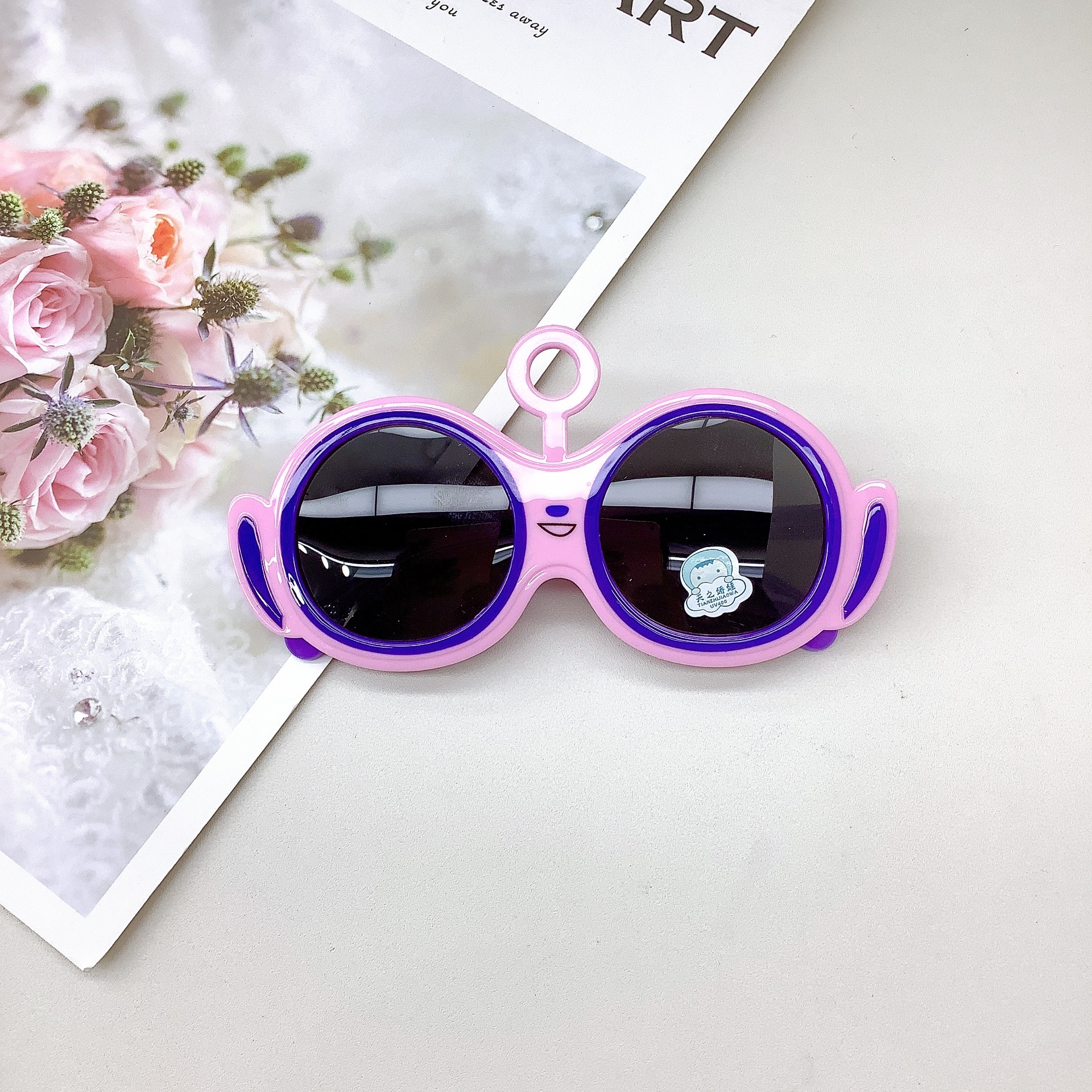 Fashion Silicone Polarized Kids Sunglasses Sun Protection Uv Protection Girl Cute Cartoon Sunglasses