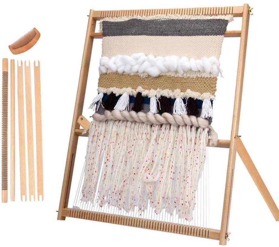 跨境大号木制儿童多功能织布机男女孩幼儿园科教diy手工编织玩具