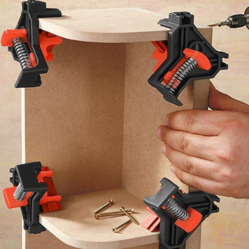 木工直角夹 90°定位固定器 相框夹 家居工具 木工快速夹 4个纸盒