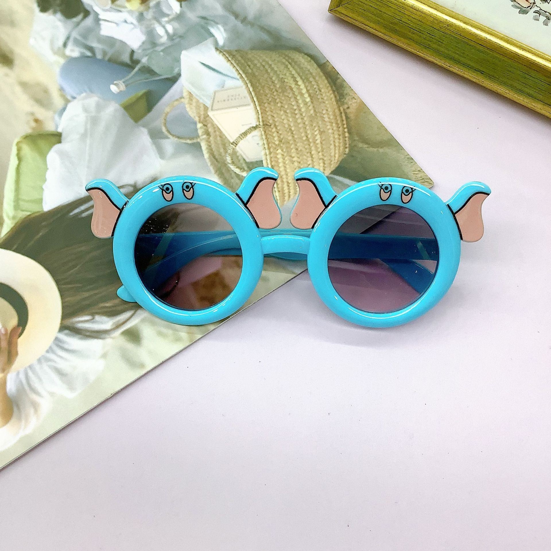 Fashion Korean Style Kids Sunglasses Cute Cartoon Little Mouse Model Glasses Cute Baby Sunglasses Sunglasses Wholesale