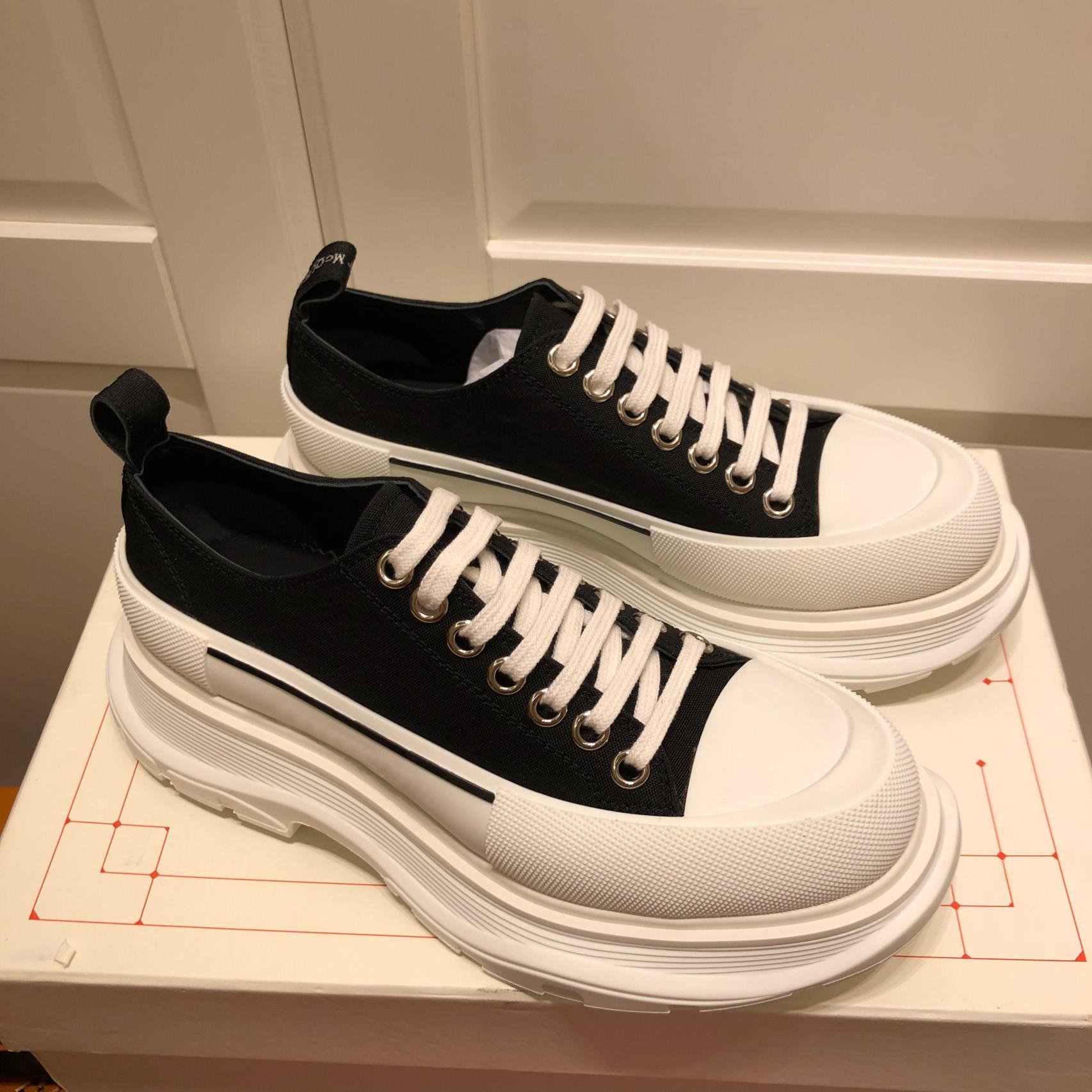 t2024厚底小白鞋松糕老爹鞋麦昆情侣休闲帆布鞋女百搭春季新款增