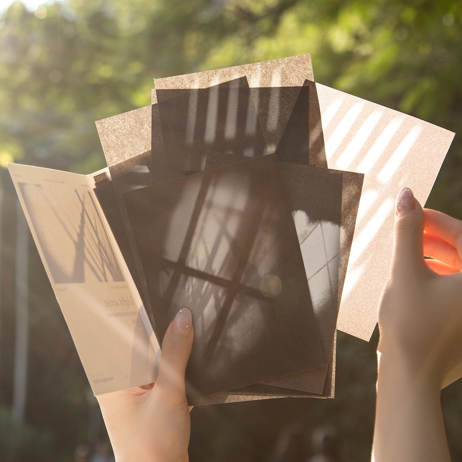 美好的一天素材纸 光影艺术家系列 文艺手帐装饰素材20张入 6款