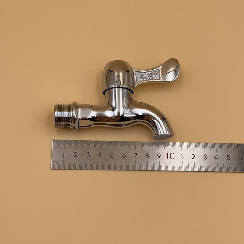 兰花洗衣机单冷水嘴 入墙式单控水龙头 厨房浴室电镀锌合金水嘴