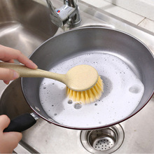 长柄锅刷洗锅刷厨房用刷锅神器长柄刷锅刷不沾油易清洗不掉毛