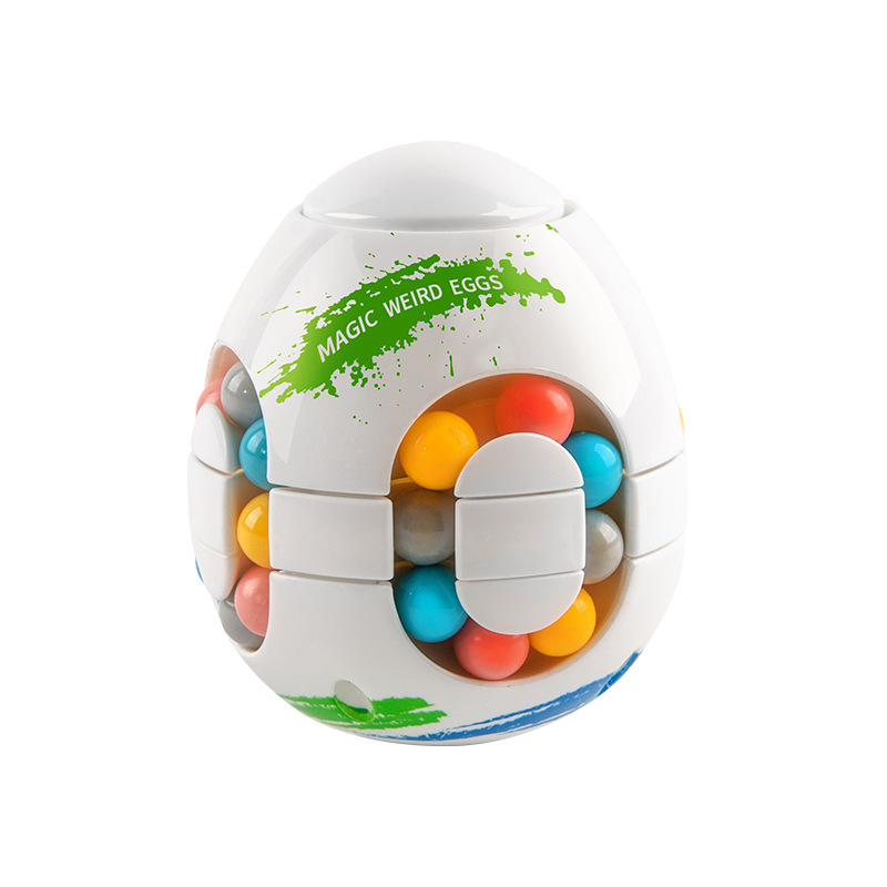 Cross-Border Foreign Trade Children's Intelligence Toys Monster Egg Magic Bean Cube Puzzle Fidget Toy Cube Small Rubik's Cube Wholesale