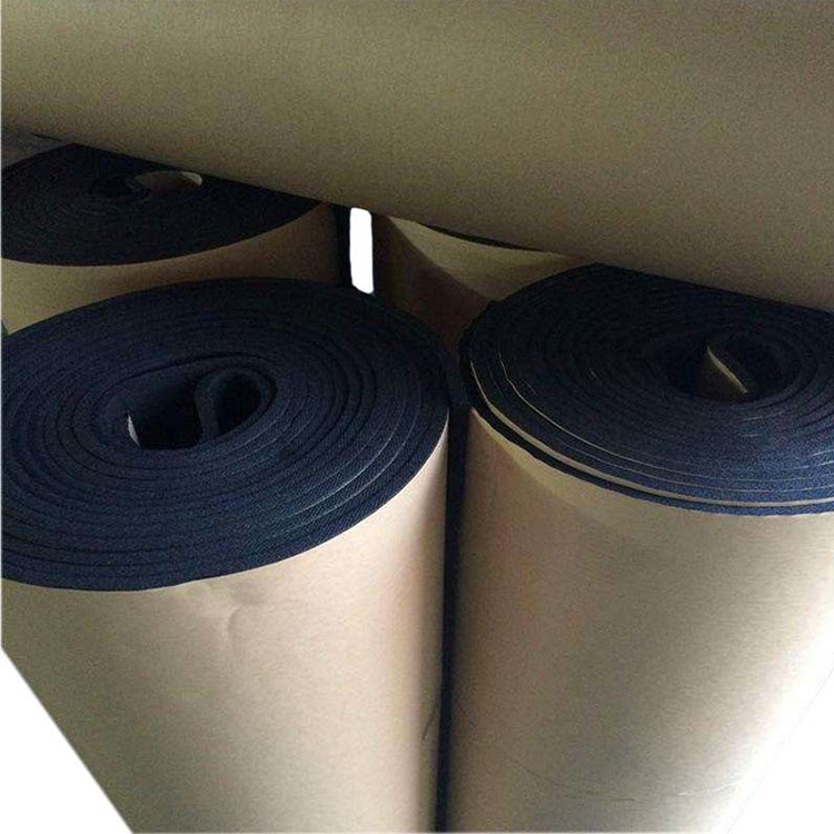 铝箔橡塑板b1级 黑色不干胶橡塑保温板 空调管道阻燃橡塑保温棉