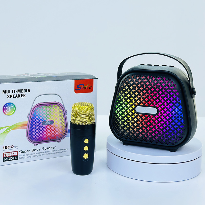 Cross-Border Hot Portable High-Quality Stereo Outdoor Household Karaoke Mini Bluetooth Speaker Factory Wholesale.