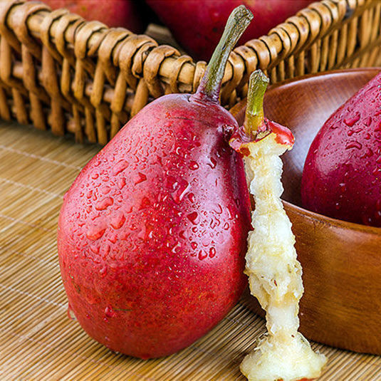 现货放软吃甜糯香甜红啤梨红梨茄梨老婆梨软梨(60g-120g)包邮-阿里巴