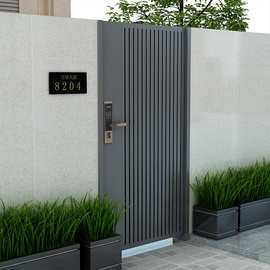 铁艺别墅花园大门入户门院子大门庭院门户外对开门防盗门不锈钢门