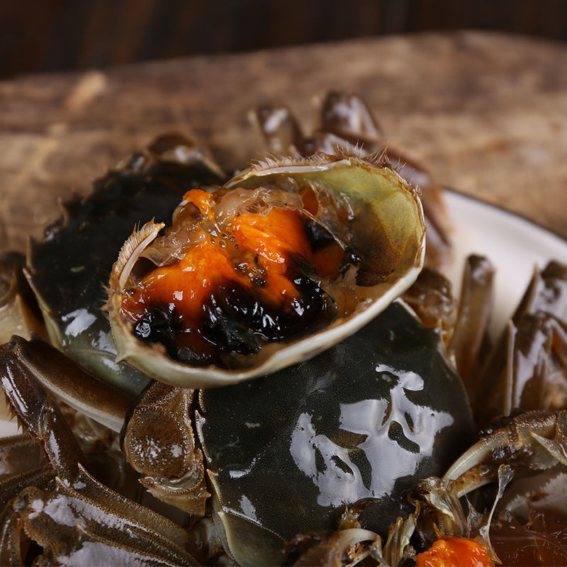 生腌醉蟹醉大闸蟹酒醉蟹宁波特产即食红膏河蟹醉螃蟹炝蟹花