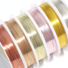 DIY铜丝线 造型手工保色包金串珠定型线 首饰编织饰品配件