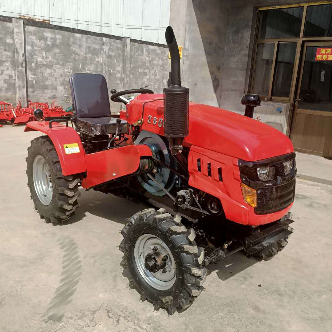 四驱小四轮拖拉机 侧坐果园旋耕机 两驱20马力犁地起垄机-阿里巴巴