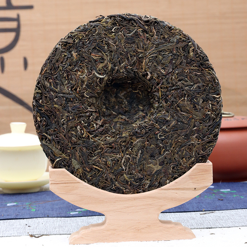 普洱茶饼 生茶饼 云南七子饼茶叶邦东古树茶生普洱357g饼茶