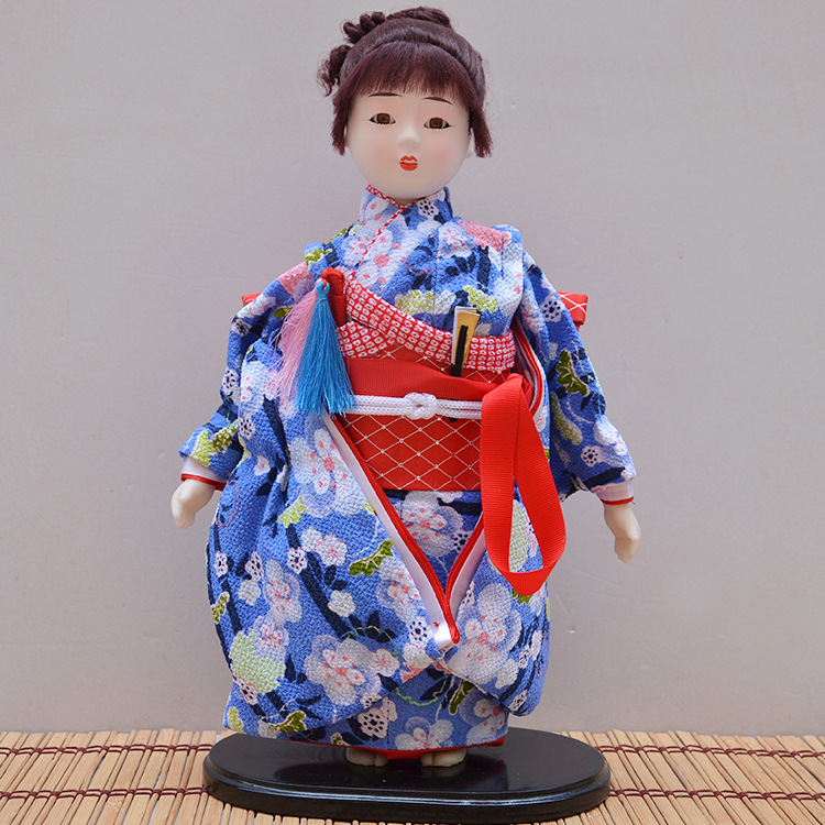 日式工艺日本市松人形五月人形日本人偶娃娃节日创意礼品装饰摆件