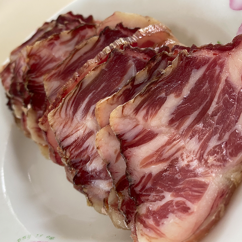 雪花牛肉干巴清真回族腌制半干500g云南腾冲保山特产黄牛肥瘦腊肉