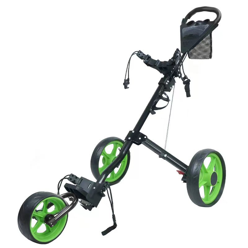 Factory Wholesale Golf Trolley Three-Wheel Ball Bag Hand Buggy Foldable Storage Golf Charter Ball Bag Car