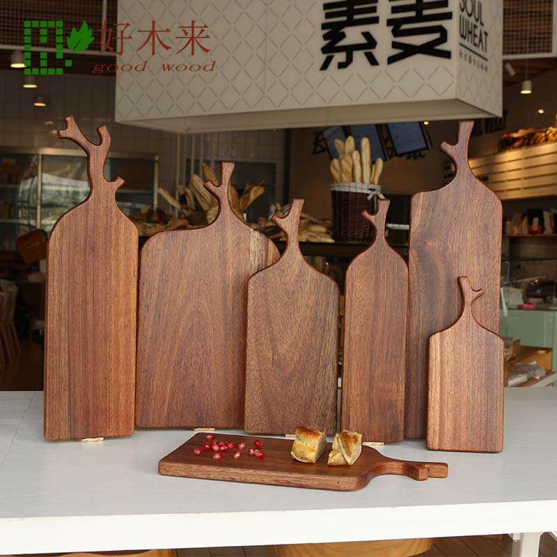 Bread Board Wooden Cutting Fruit on a Chopping Board Cutting Board Japanese Baking Solid Wood Steak Sushi Pizza Plate Tray