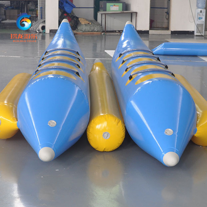 瑞龙充气加厚龙头香蕉船 耐寒雪地龙舟 双管橡胶船