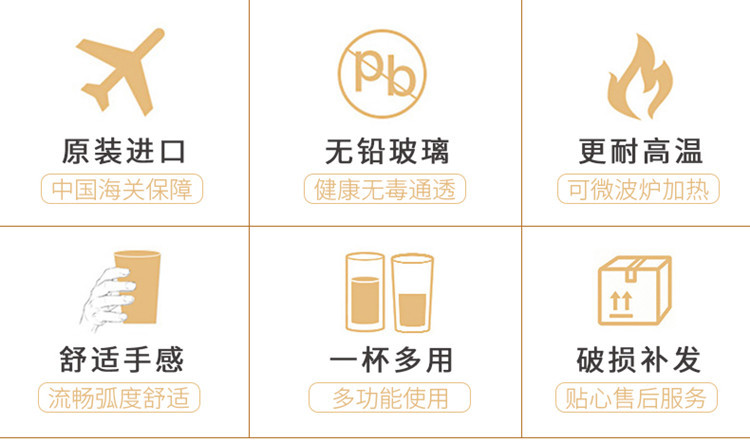 ocean 欧欣海洋玻璃杯开水家用餐饮餐桌酒吧水杯茶杯果汁杯啤酒杯