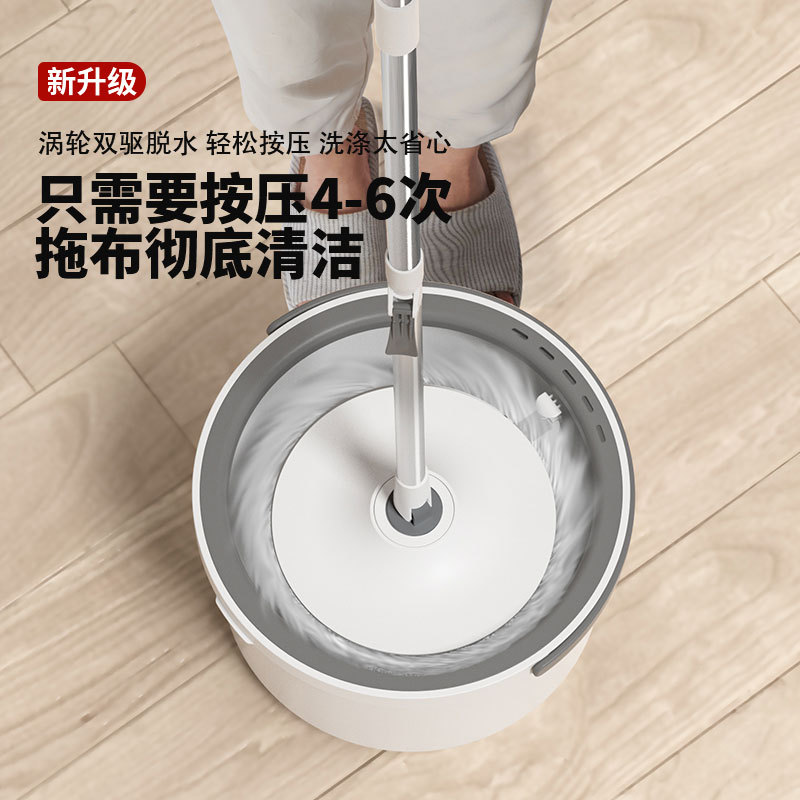 Yilijing Sewage Separation Mop Household Rotating Mop Lazy Mop Hand Wash-Free Flat Water Sucking Mop Manufacturer