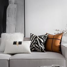 轻奢沙发靠垫抱枕北欧风格欧式奢华样板房别墅客厅靠枕简约高级感
