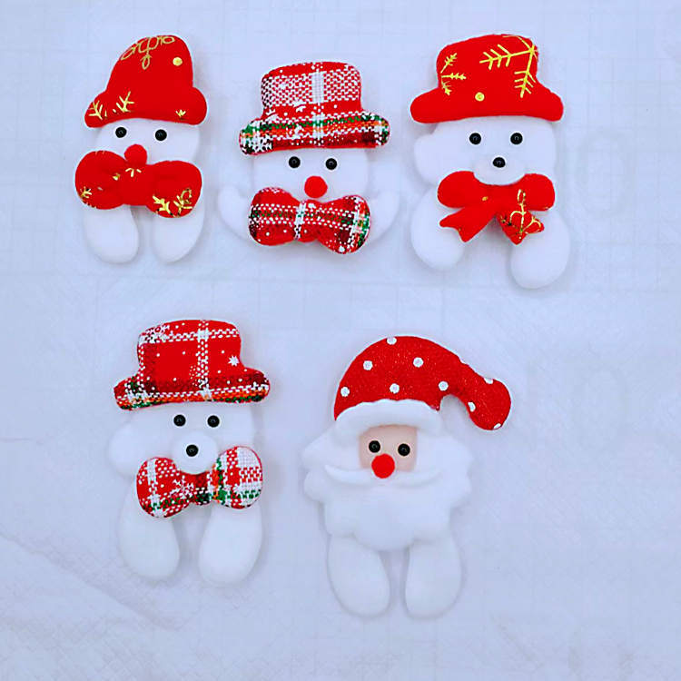 New Cross-Border Hot Selling Christmas Plush Head Old Man Snowman Elk DIY Christmas Eve Decoration Accessories Hot Sale