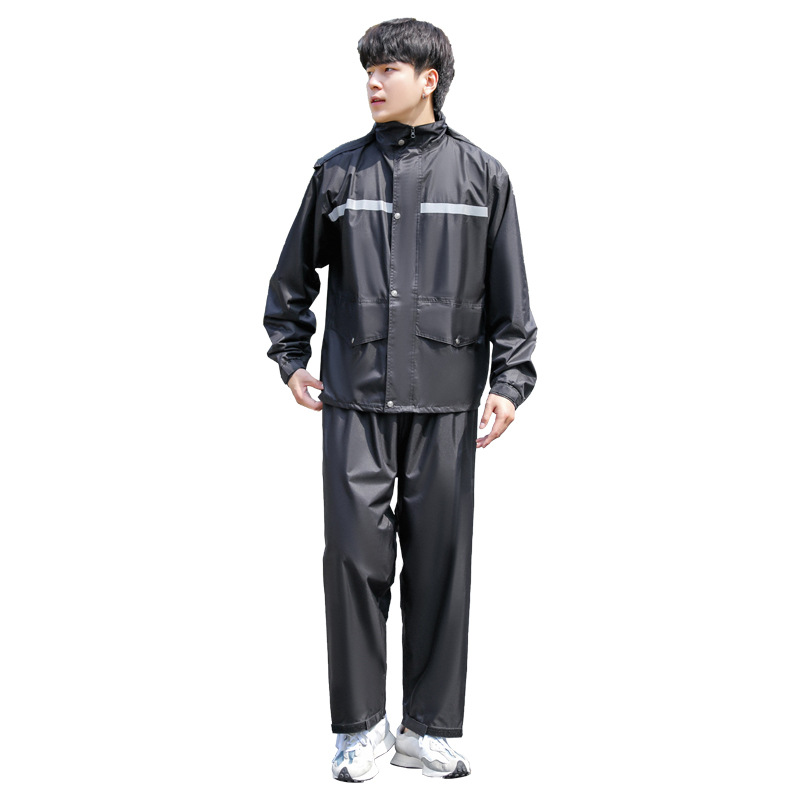 Riding Raincoat Rain Pants Suit Split Full Body Rainproof Adult Reflective Shangqiu Rain-Proof Clothes Double Layer Wholesale
