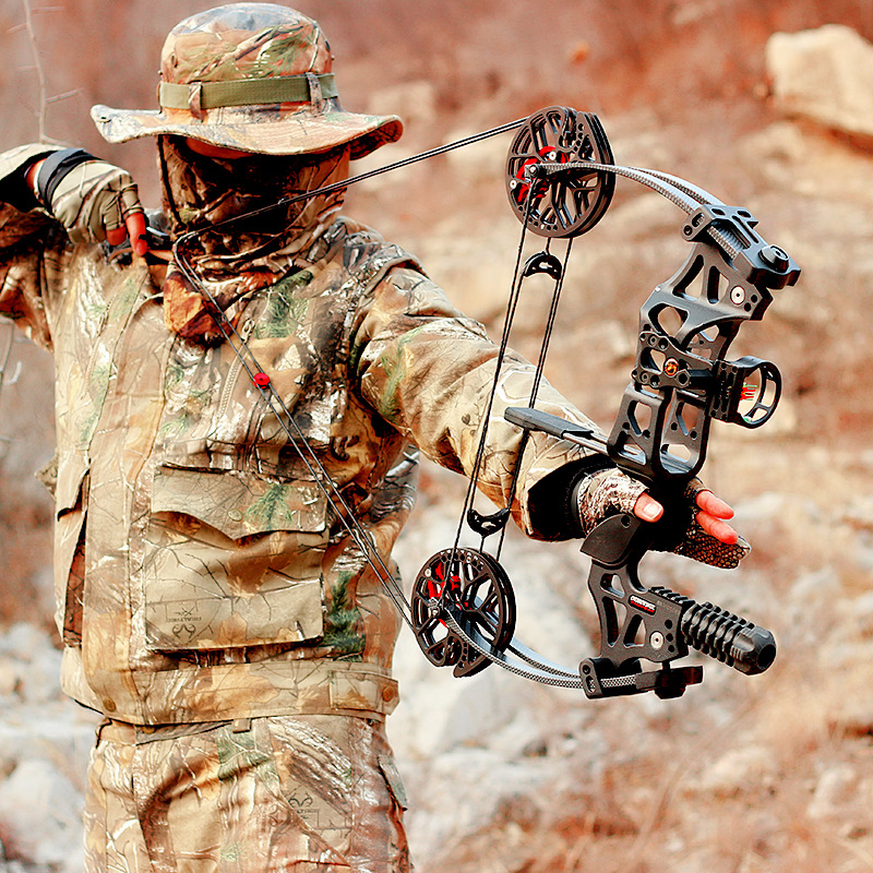 军兴猎鹰m109复合滑轮弓射箭打钢珠渔猎两用弓三角钢珠现货批发