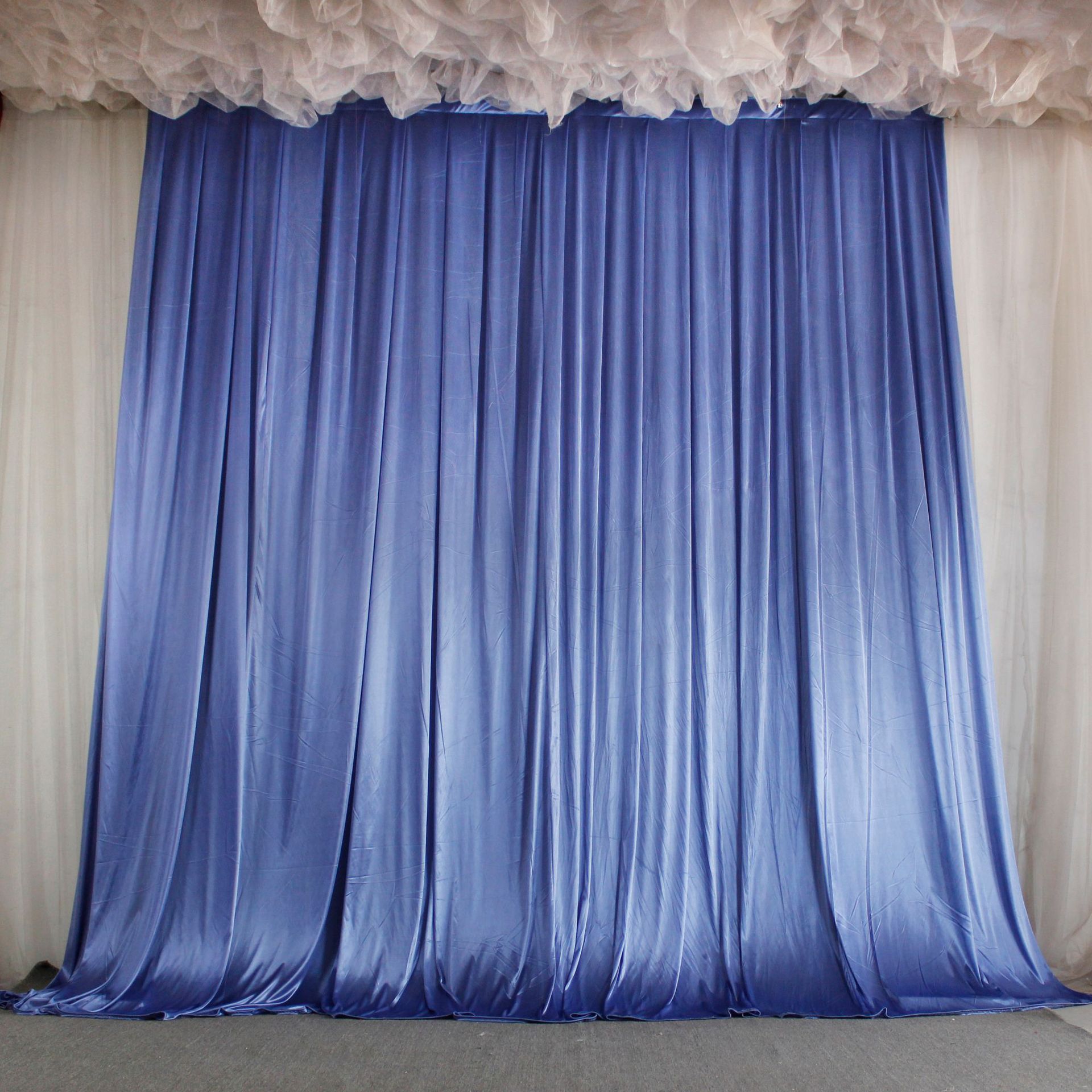 婚庆背景纱幔 打底布 婚礼舞台布幔 婚庆背景打底布幔 舞台冰绸