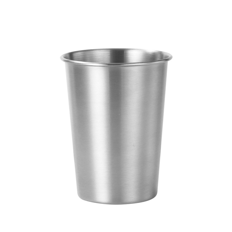 304 Stainless Steel Drinking Cup Cup Drink Cup Wholesale Multi-Specification Stainless Steel Drinking Cup Beer Steins Single-Wall Cup