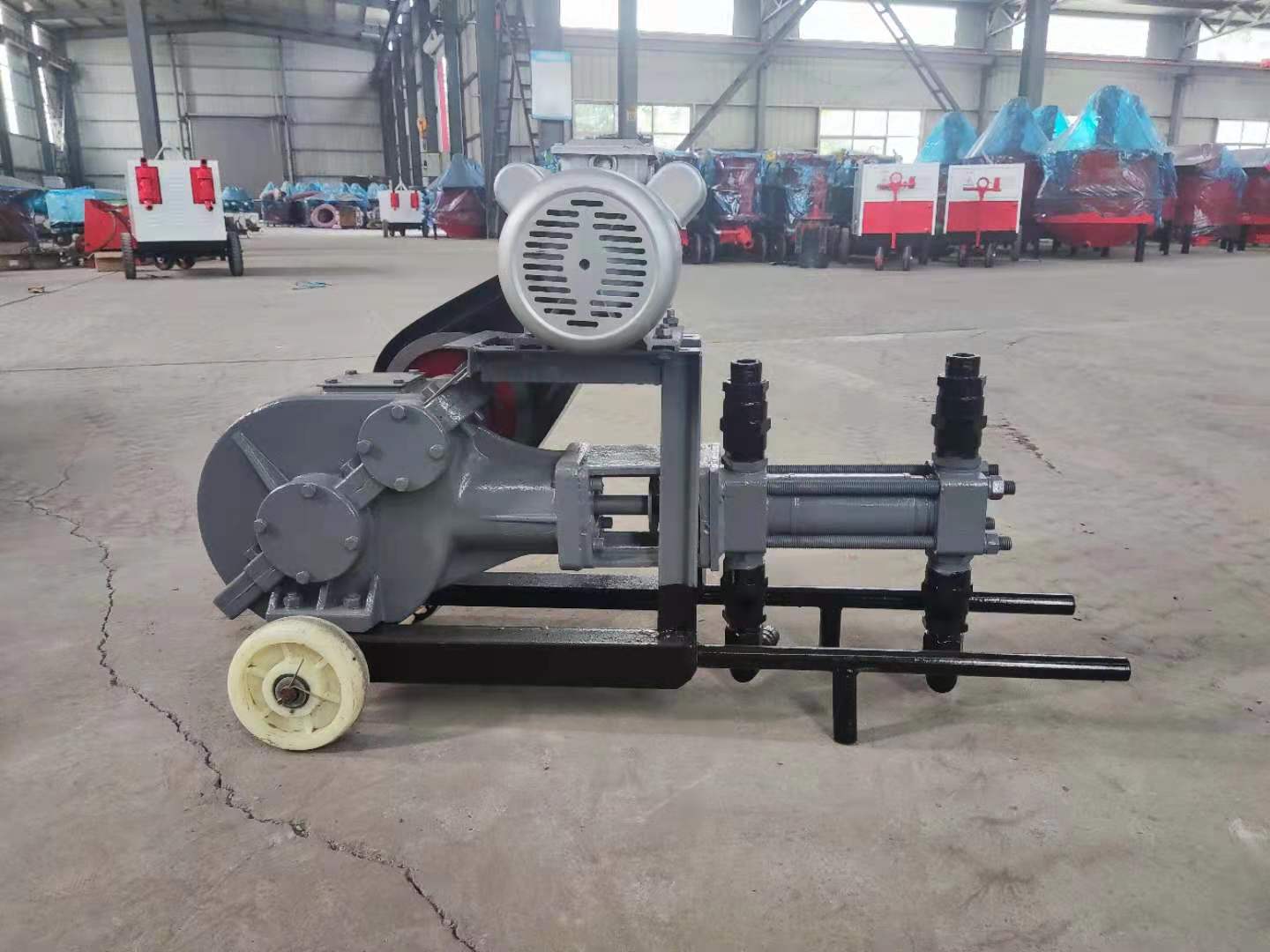 小型双液卧式微型泵往复式活塞高压灰浆泵 迷你泥浆泵 注浆泵现货