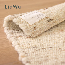 新款LiandWu德国进口PAULIG纯手工羊毛无胶地毯客厅卧室床边法式