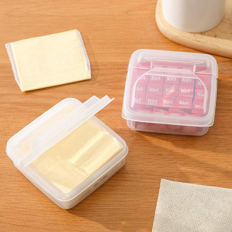 Butter Cheese Slice Storage Box Refrigerator Onion Ginger Garlic Food Crisper