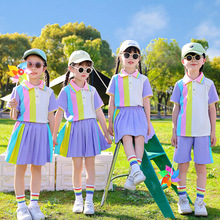 六一儿童节表演服幼儿园毕业照舞蹈合唱服小学生啦啦队彩虹演出服