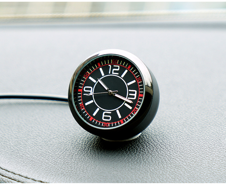 外贸爆品车载带灯时钟夜光钟表车内钟表时钟石英表usb点烟器接口
