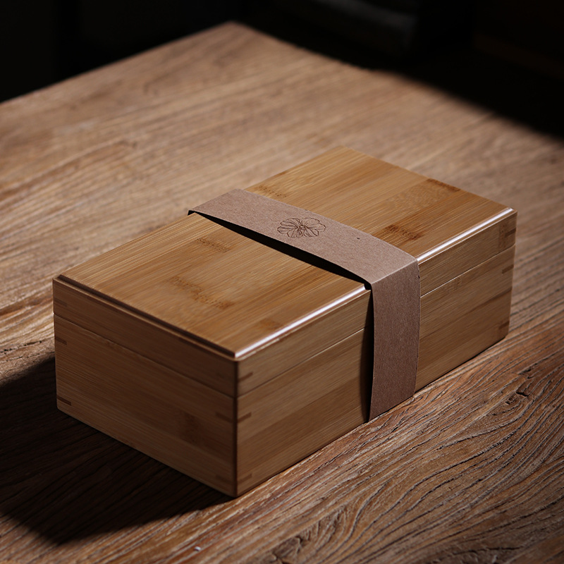 木质茶具盒文玩首饰收纳盒茶叶礼品包装盒木制储物盒瓷器收纳盒