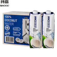 INNOCOCO泰国进口伊诺可可100%纯椰子水1L装 0脂青椰饮料果汁饮品