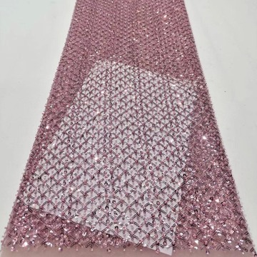 珠子服装布料网格网纱绣花面料珠管亮片绣面料a1221-阿里巴巴