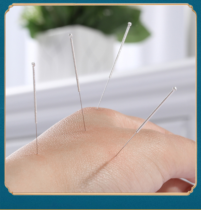云龙牌一次性环氧针灸针银柄涂层单支片针铝箔装针灸针中医家庭