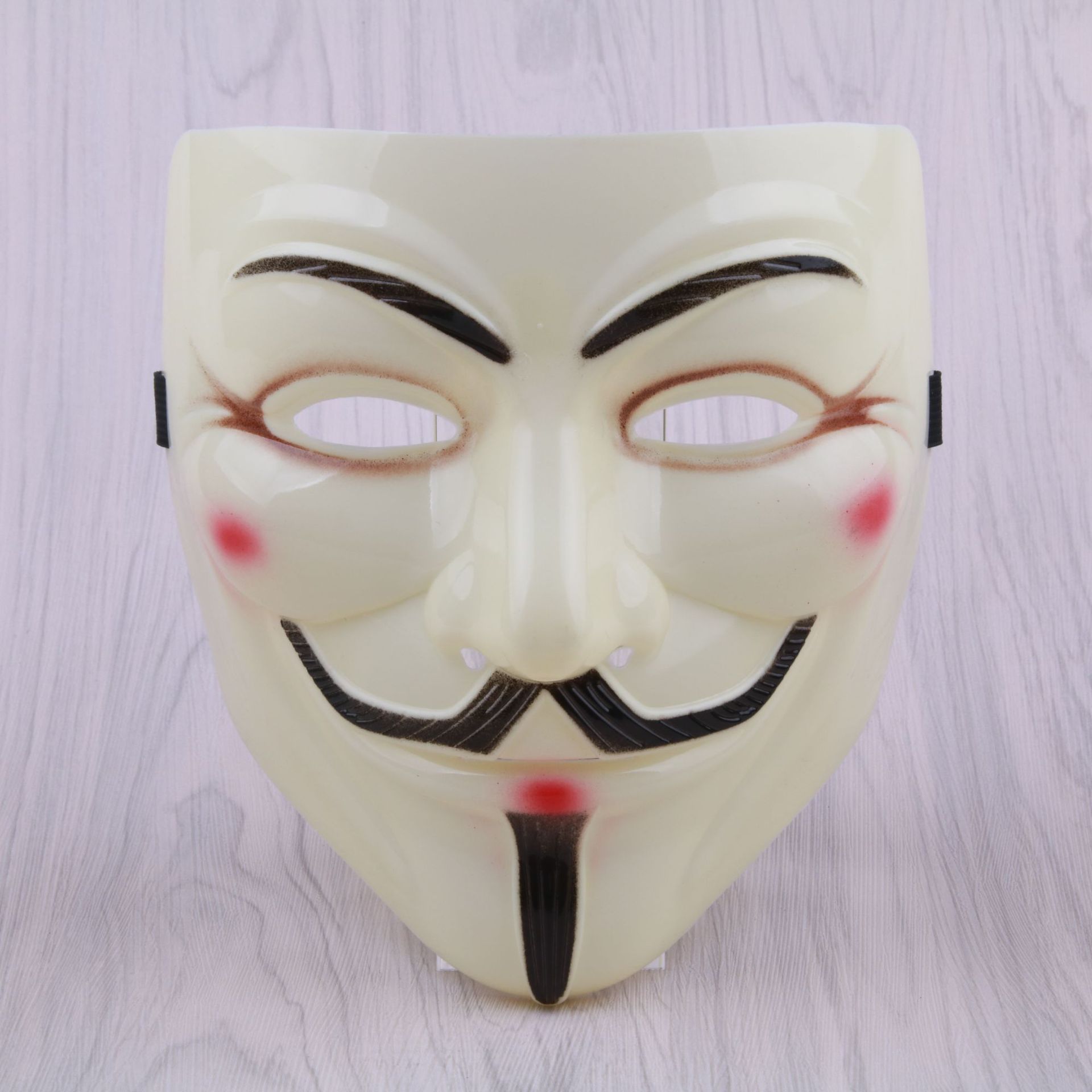 万圣节v字仇杀队普通款带眼线面具 影视主题化妆舞会成人派对面具