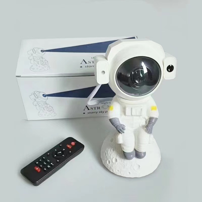 Astronaut Bluetooth Starry Sky Projection Lamp USB Full Color Star Moon White Noise Spaceman Laser Atmosphere Small Night Lamp